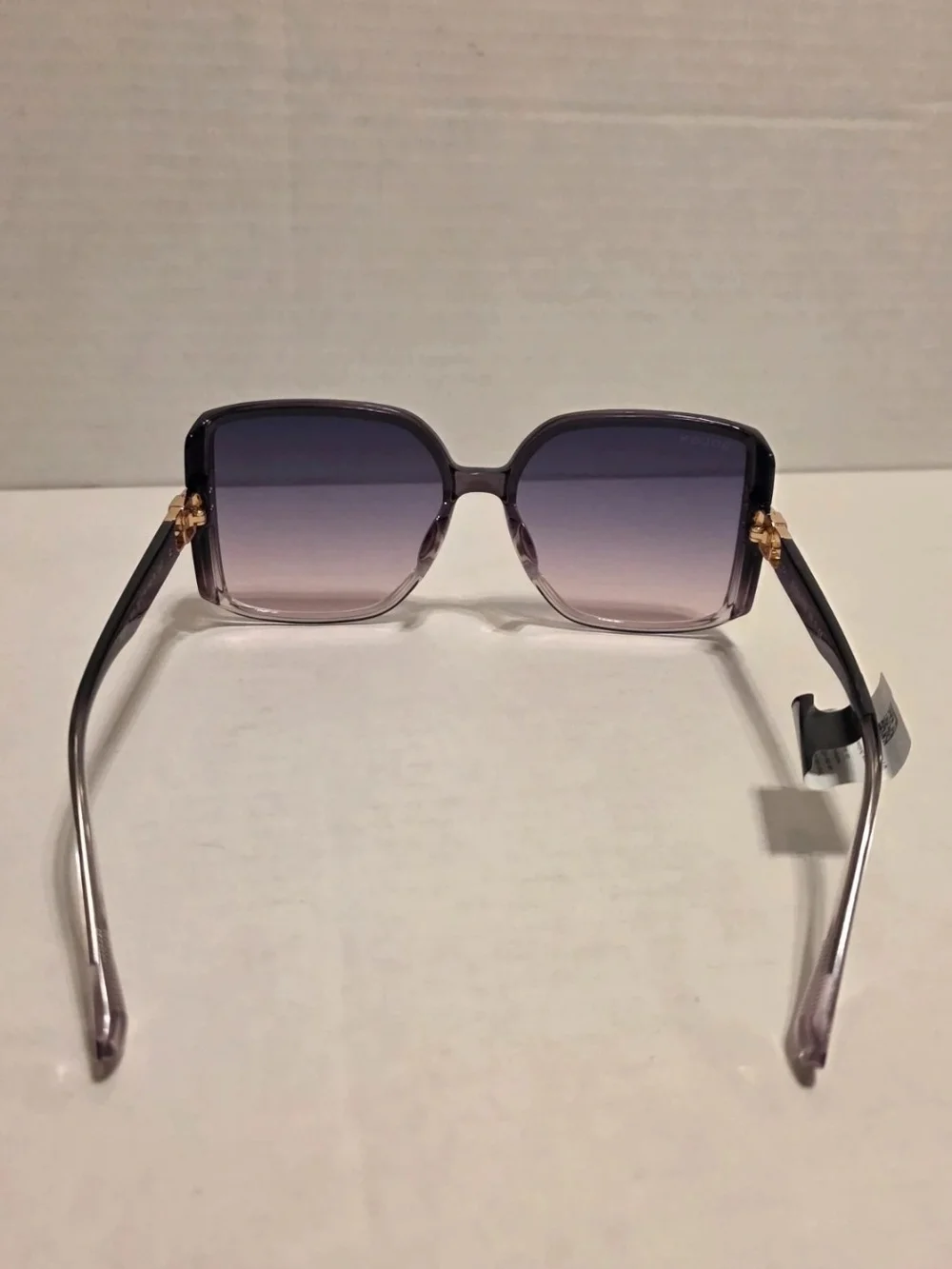 Women’s BOLON Gradient Purple Square Sunglasses. NEW